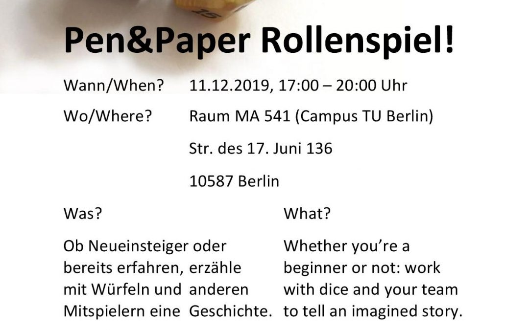 Pen&Paper Rollenspiel